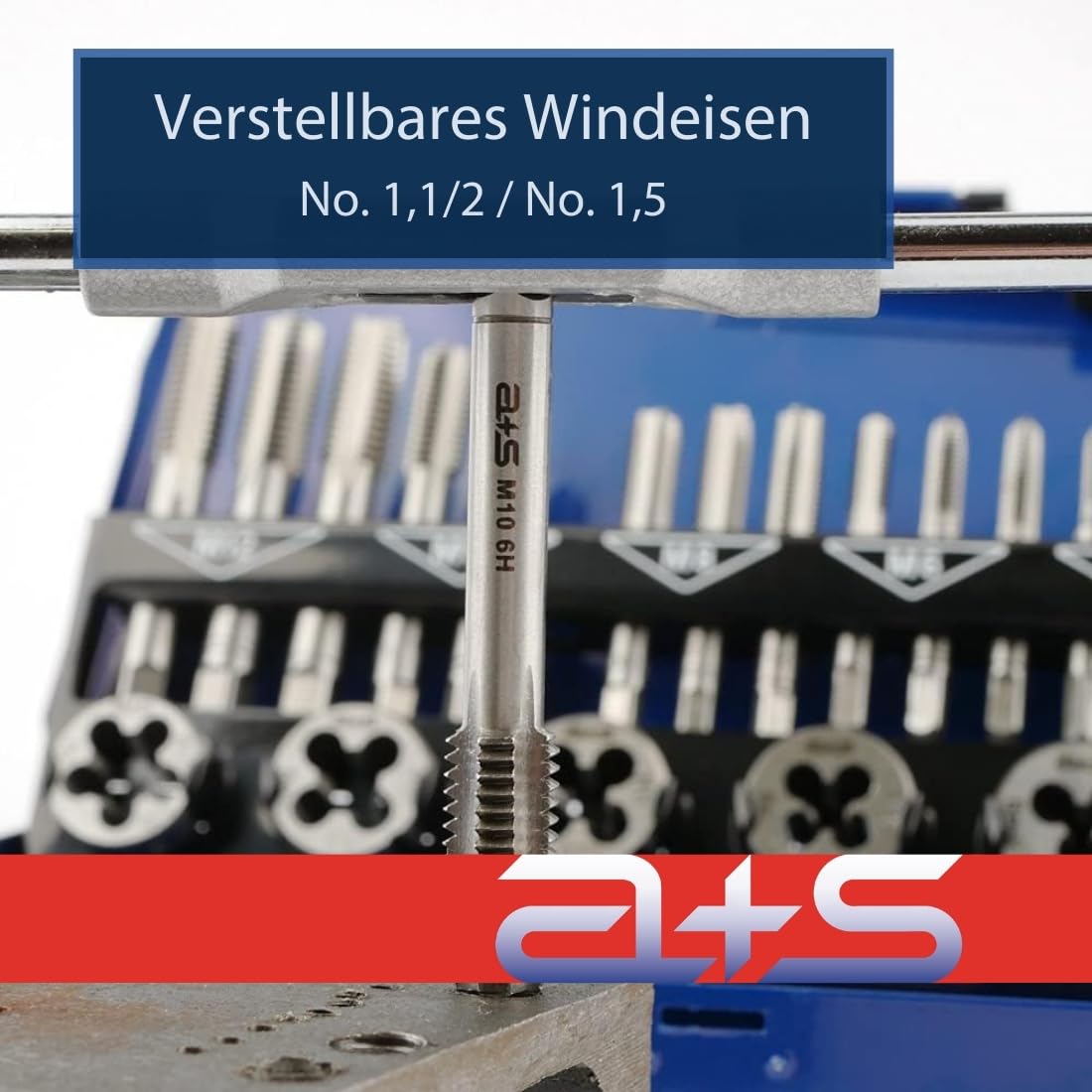 Filiere Metriche Acciaio Set Maschi E Filiere Per Filettatura HSS | Da M3 A M12 | 32 Pezzi | Per Metallo E Plastica Set Maschi Filiere - Foto 8