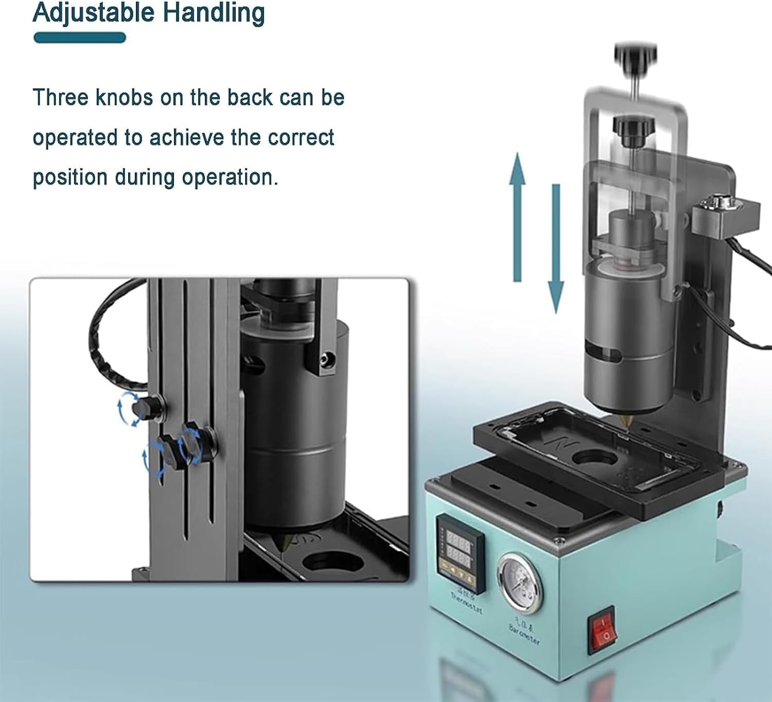 Máquina semiautomática de Goteo de Pegamento, dispensador de Pegamento termofusible de 30 CC con Interruptor de Pedal y Pantalla LCD para componentes electrónicos (10cc)