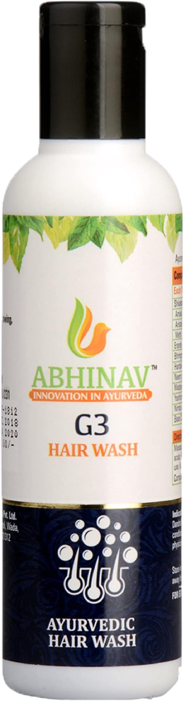 - G3 Hair Wash Shampoo (100 ml Each, Pack of 2) | Gentle Cleansing Herbal Shampoo | Nourishes Scalp & Helps Maintain Healthy-Looking Hair