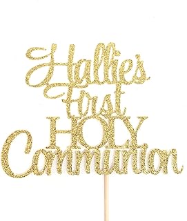 Atelier Elegance Any Name, First Holy Communion Cake Topper, God Bless Cake Topper, Custom Name