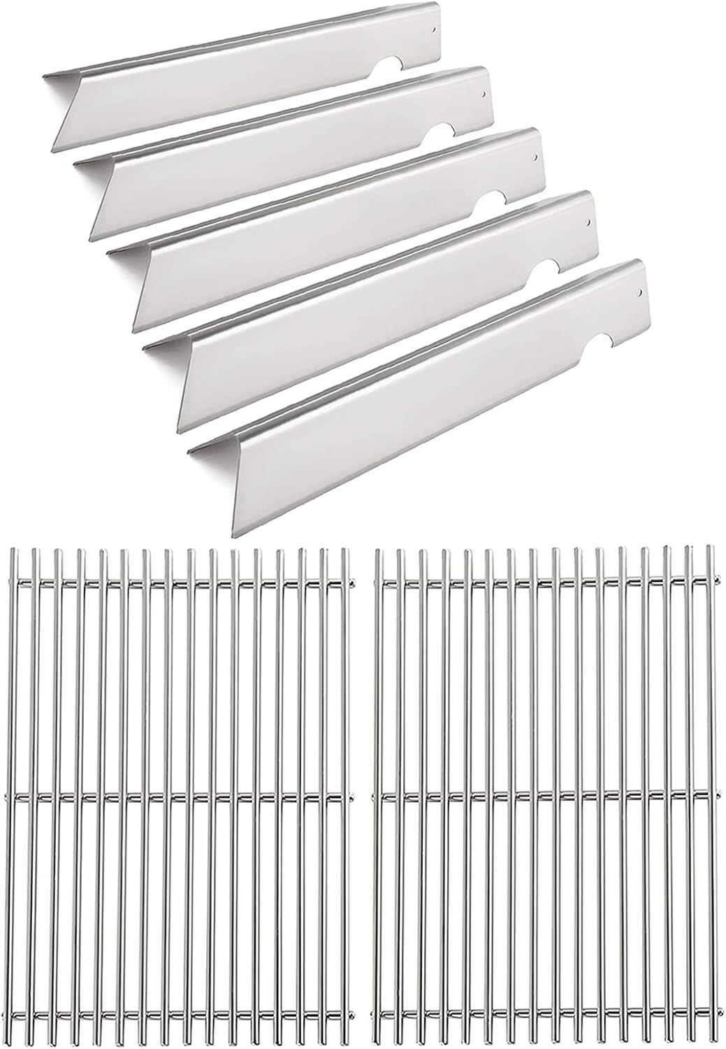 17 1/8'' 66032 66795 67095 Flavorizer Bars and 18.75 x 13.25” Grill grates for Weber Genesis II and Genesis II LX 300 Series Gas Grills