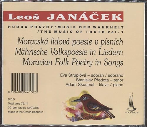 Miniatura 2 de Leos Janácek Moravian Folk Poetry In Songs
