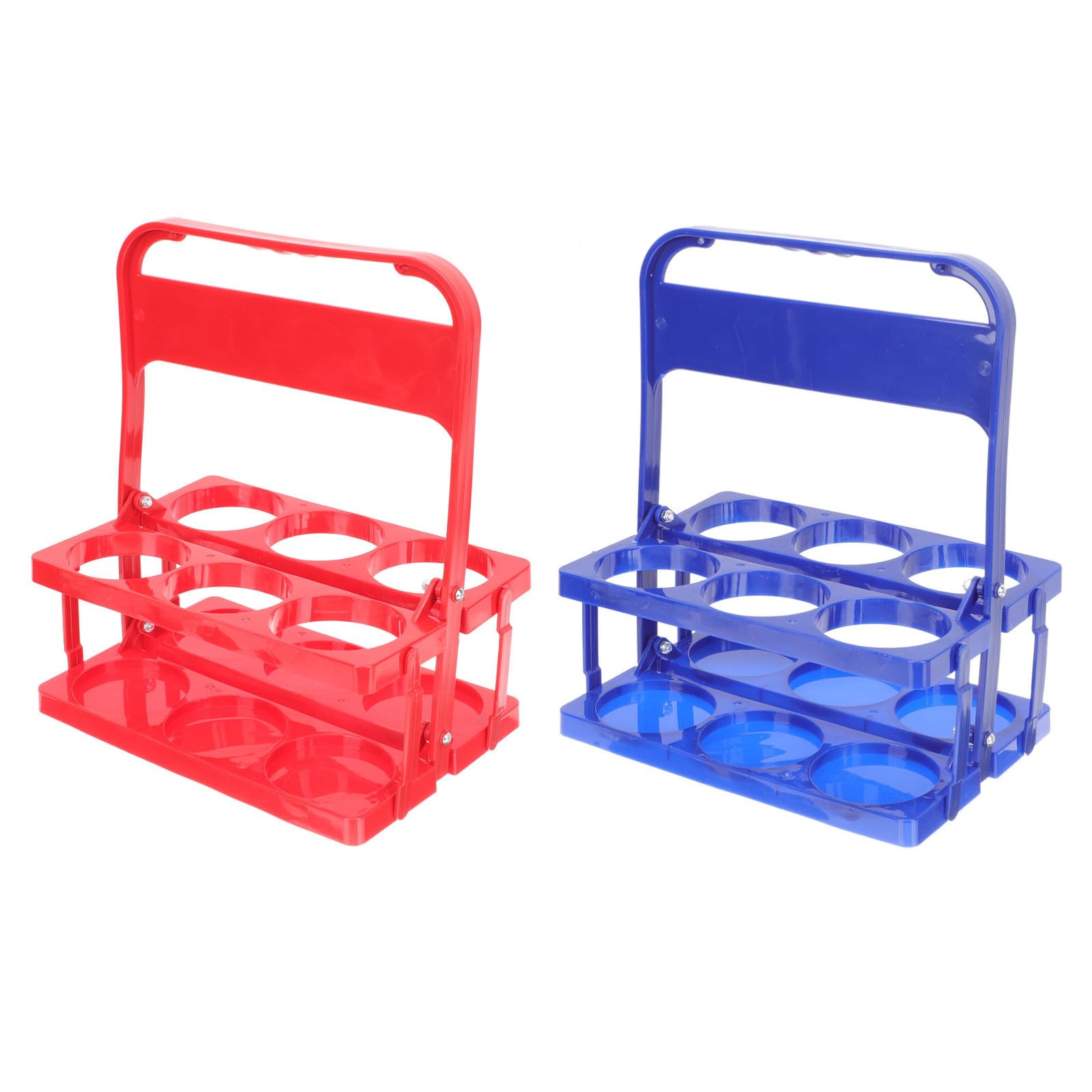 SECFOU Portabottiglie in Plastico 2 Pezzi Multifunzionale Pieghevole, Cestino Porta Bottiglie per Birra e Vino, per Feste Speciali e Regali Housewarming