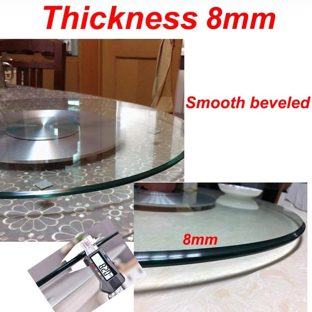 100cm Grande Piatto Girevole Lazy Susan, Vassoio Rotante Rotondo con Cuscinetto in Lega di Alluminio, Rotazione Silenziosa E Fluida per Banchetti(100cm/40in)