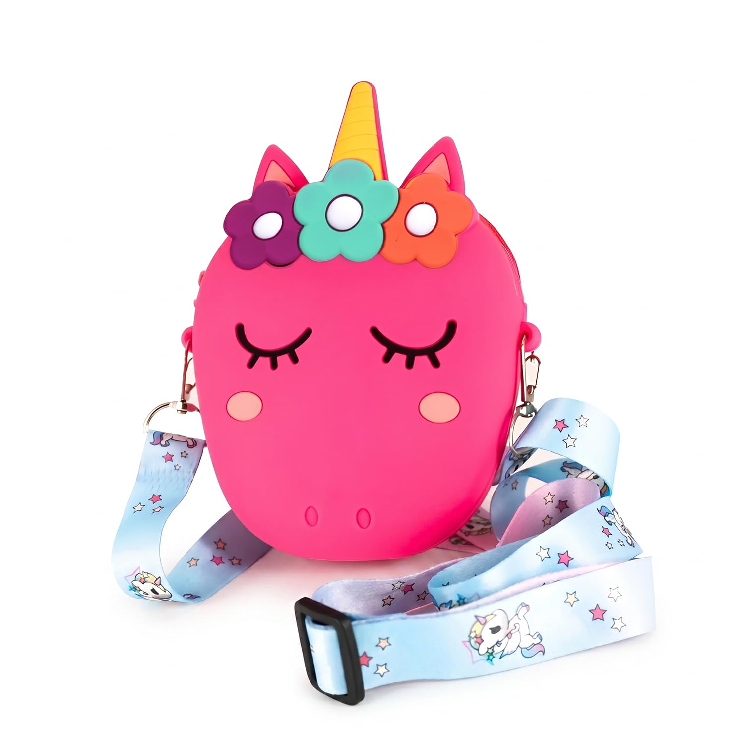 Adorable Unicorn Silicone Shoulder Bag for Girls – Kids Crossbody Purse with Adjustable Strap-image-33