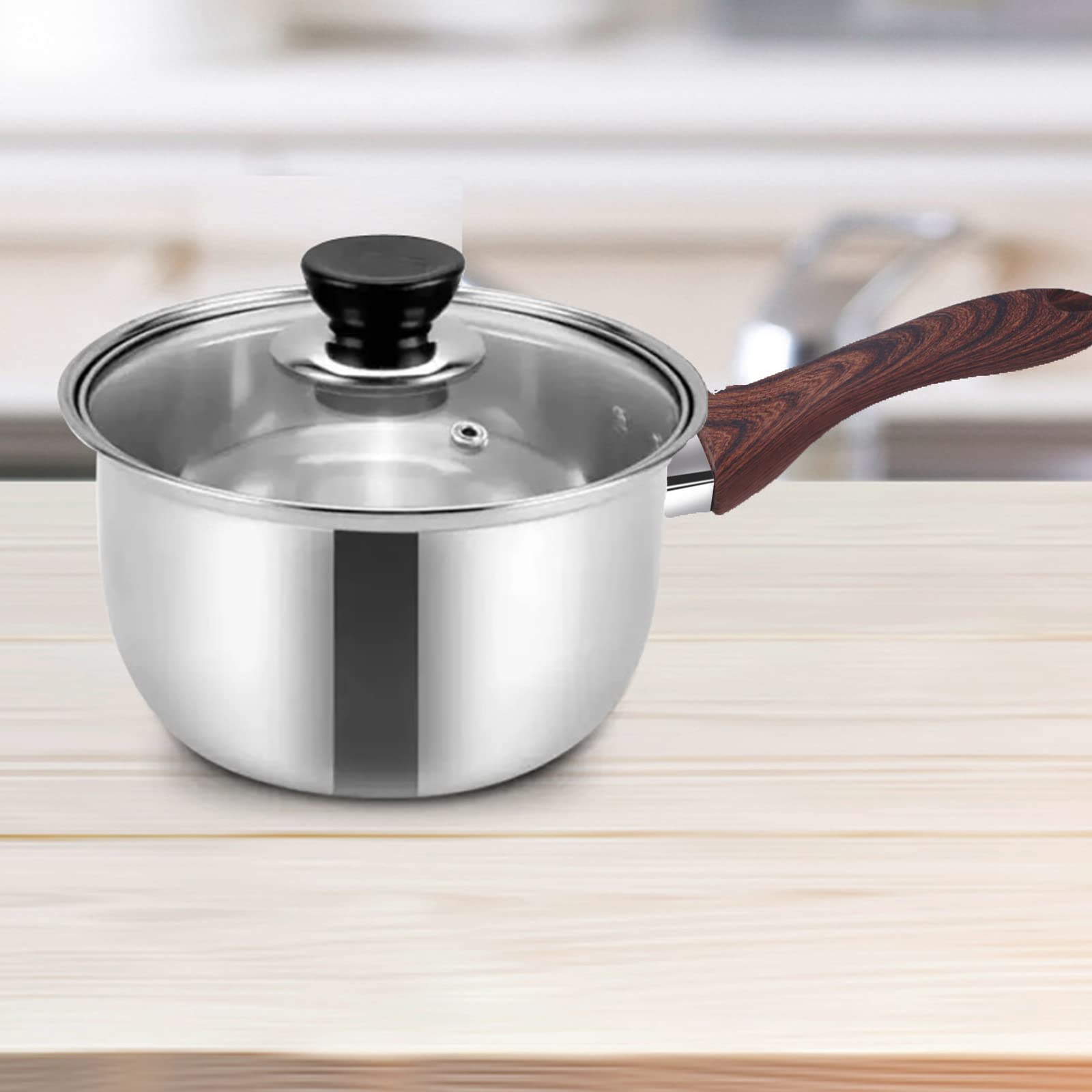 Ustensiles Cuisine Poignée Amovible Universelle Vastsea - Bois Anti-brûlure - Pour Casseroles, Poêles - Avec Vis - Pratique Et Sûre Poignée Anti Brulure