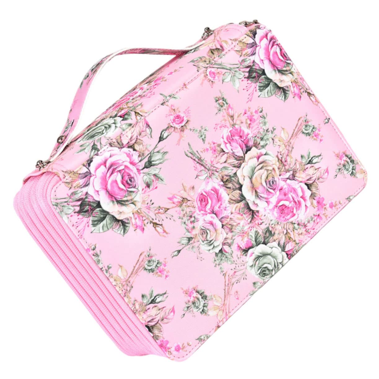 Operitacx Mehrlagiges Federmäppchen Rosa, mit 252 Fächern