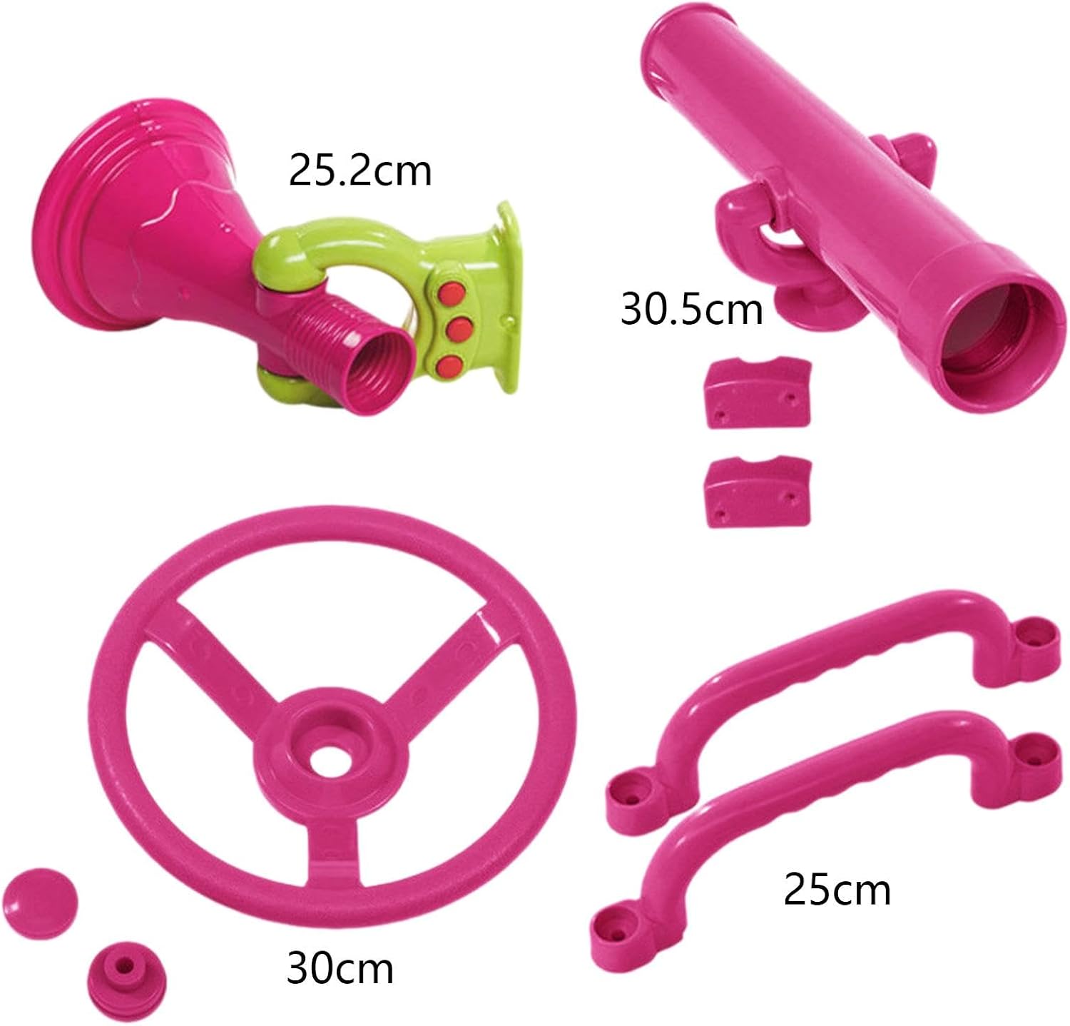 4Pcs Playground Accessories Pink Pirate Telescope Playset Swingset Attachments