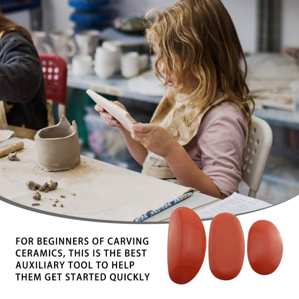Kit 3 Baleines En Silicone Pour Poterie - Outils De Modelage Argile Doux - Lissage Et Façonnage - Parfait Débutants Et Experts