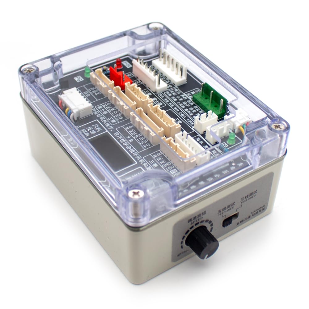 Tester per Motore Ventola CC a 3/5 Fili per Condizionatori d'Aria, Protezione da Cortocircuito, Regolazione della Velocità per Diagnostica Motore HVAC