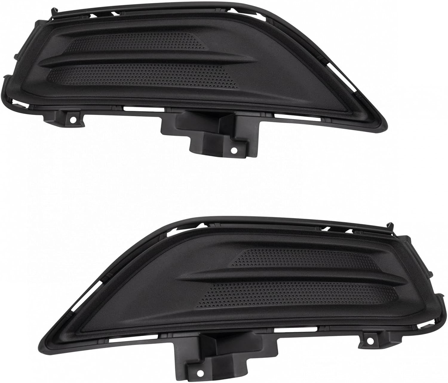 TRQ Front Driver & Passenger Side Fog Light Hole Cover Set,Fog Light Cover Set Compatible with 2013-2016 Ford Fusion FO1038133 FO1039133