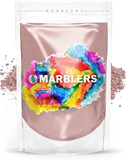 MARBLERS Pink Mica Powder Colorant [Dry Rose] 3oz (85g) | Cosmetic Grade | Epoxy Resin Pigment | Dye | Non-Toxic, Vegan, Cruelty-Free | Lip Gloss, Nails, Body Butter | Bath Bomb, Candle & Soap Making