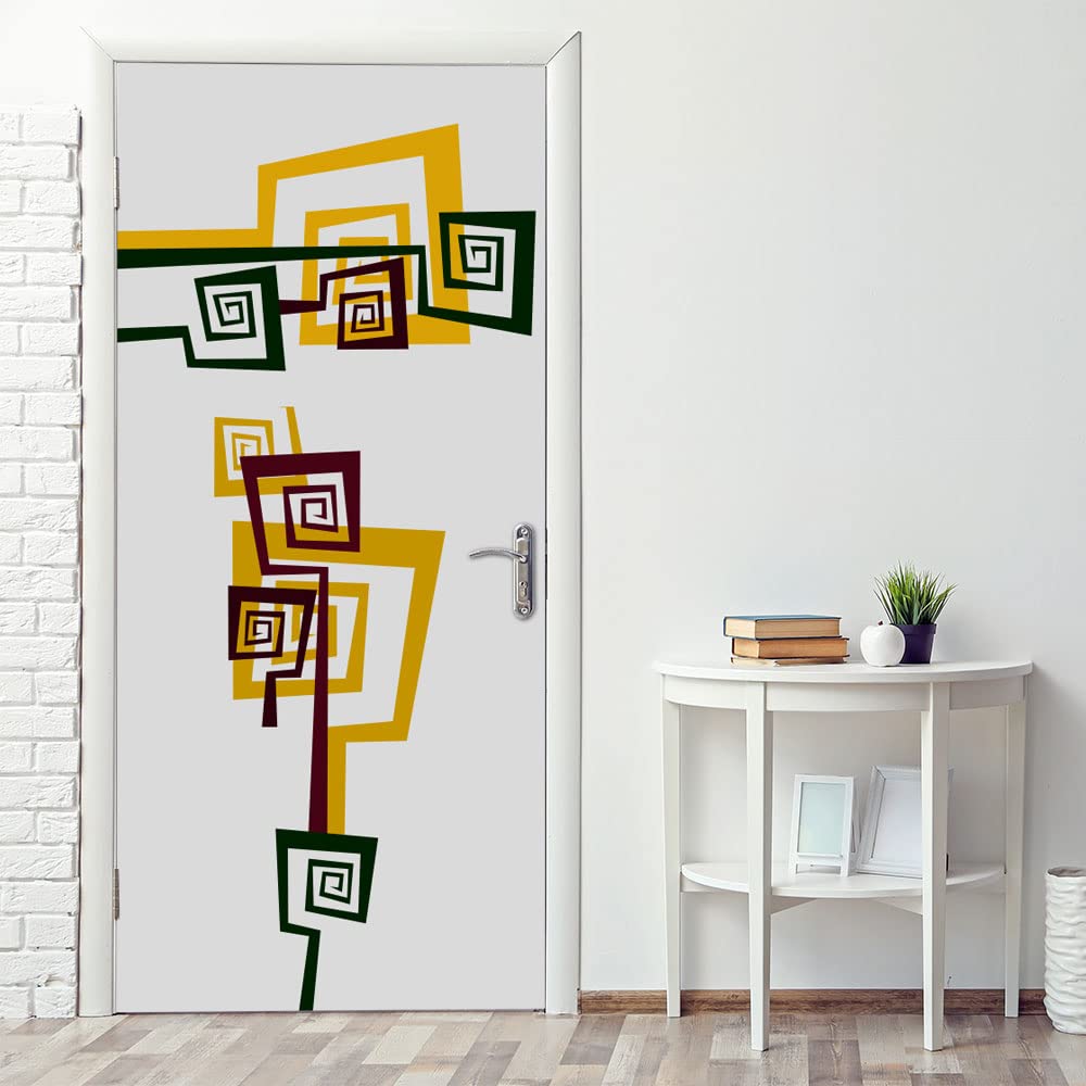 Autocollants pour portes faciles à poser sans bulles 95x210 cm pour rénover votre déco