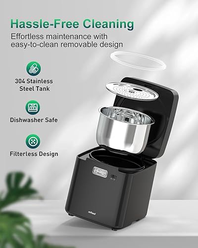 Miniatura 5 de Mifasol Humidificador de acero inoxidable, 3.3L0.87 galones humidificadores de vapor caliente para dormitorio, 800 pies cuadrados, humidificadores