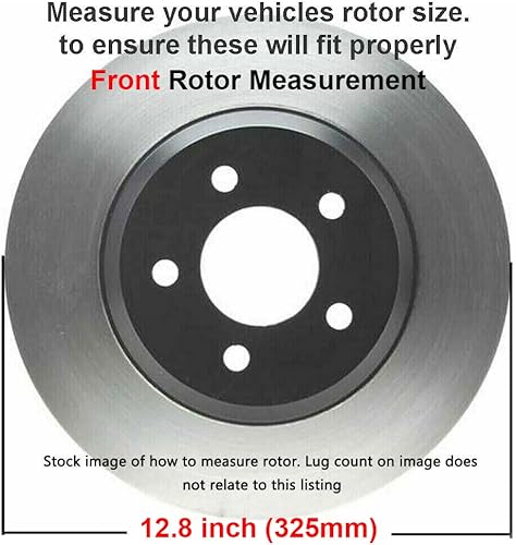 Miniatura 3 de Detroit Axle - Kit de frenos para Ford Explorer Flex Taurus Lincoln MKS MKT Rotores de freno de disco de repuesto Pastillas de freno de cerámica: