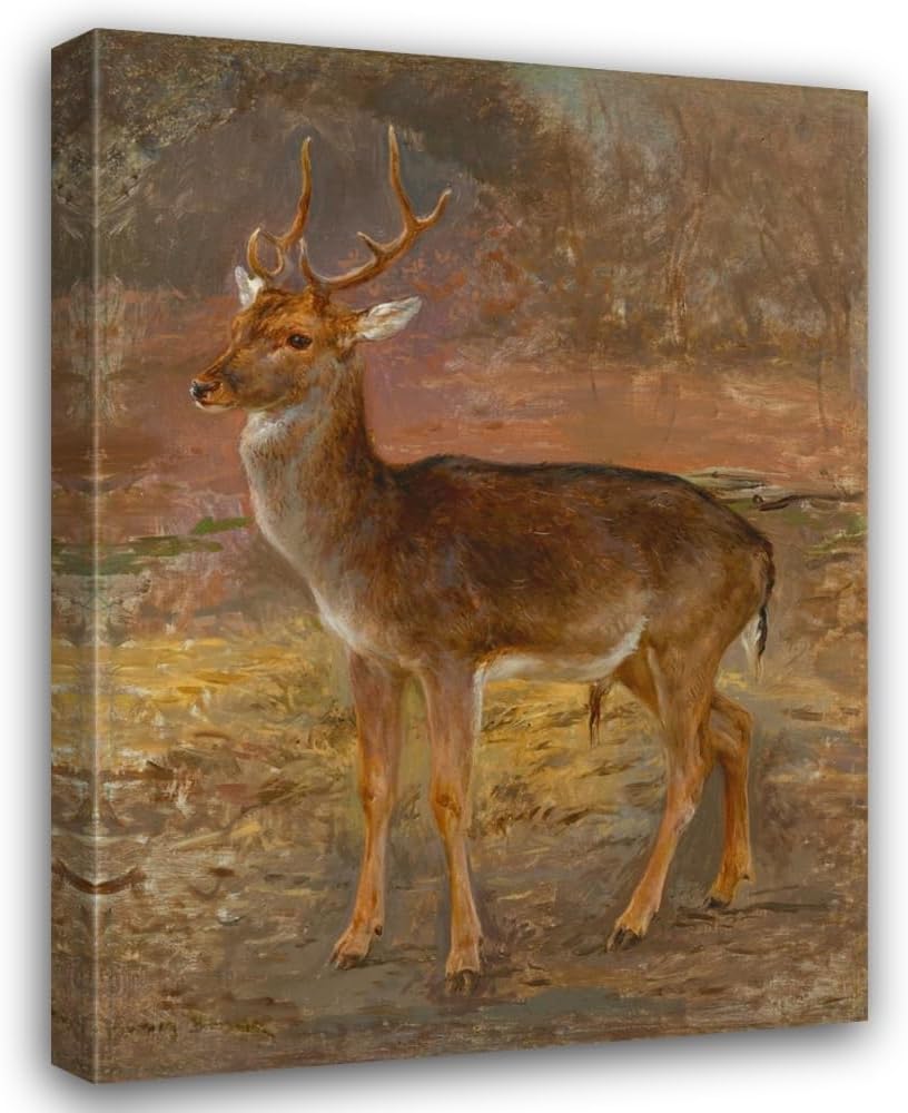ArtDirect Cerf Custom Framed Art Print Giclee Print or Canvas Options with Various Sizes and Customization by Rosa Bonheur