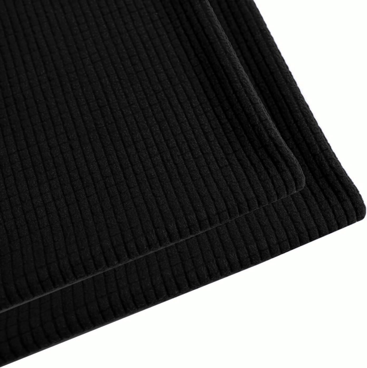 moismk Set of 2 Super King Size Pillow Cases, Square Extra Large Cushion Covers 80x80 70x70 cm,Soft Pillow Covers With Invisible Zipper Decorative Pillowcases For Sofa Couch(Black,70x90cm(Set of 2))