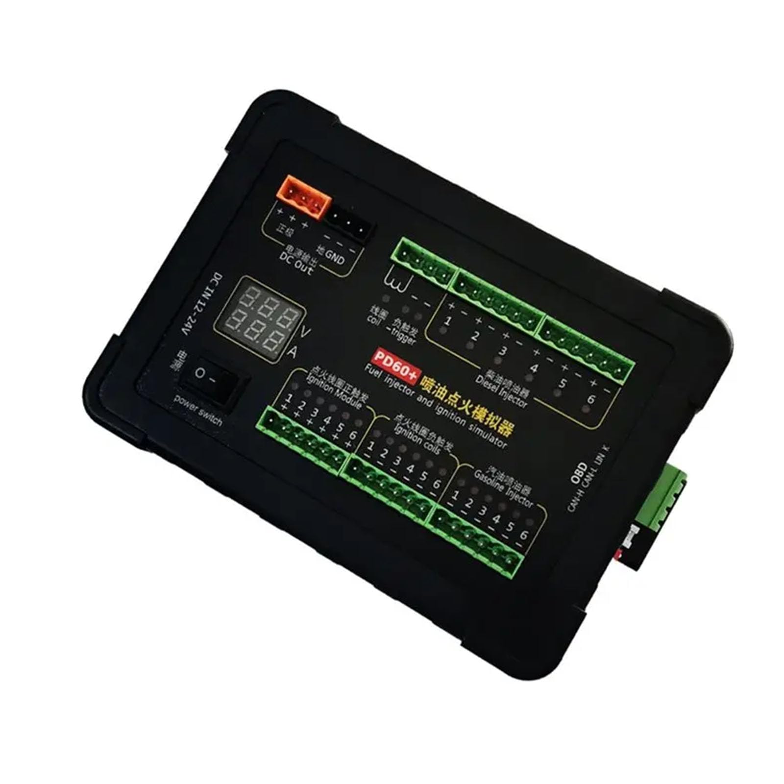 Eficiente equipo de prueba de combustión de 12 V para vehículos productivos con unidad de inyección, función de diagnóstico para sistemas de alimentación, dispositivo de simulación de