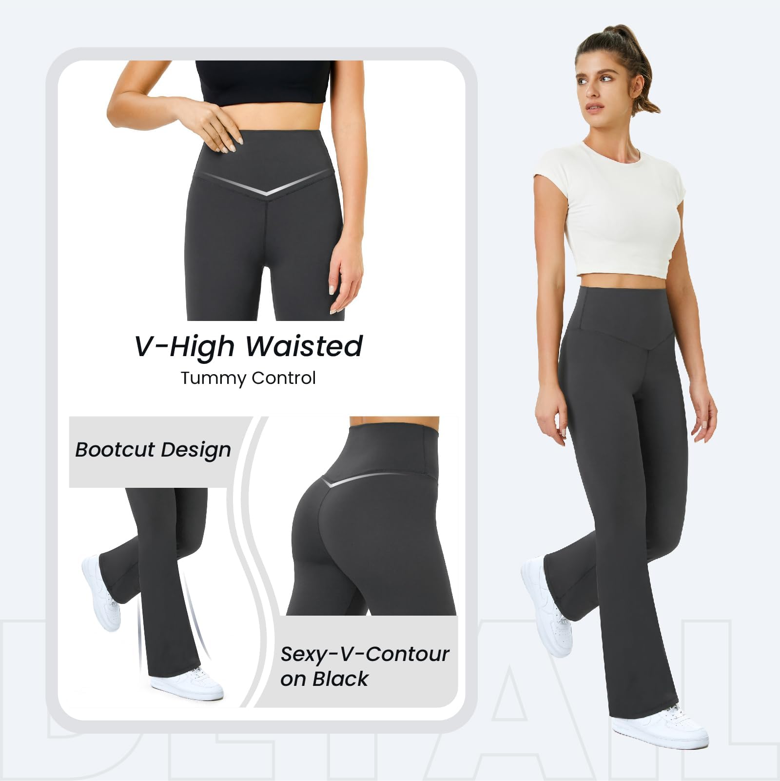 Glacspyg Signora Pantaloni da Yoga LaPaKu Alta Formazione Gambali Addome Controllo Lombari Fitness da Jogging