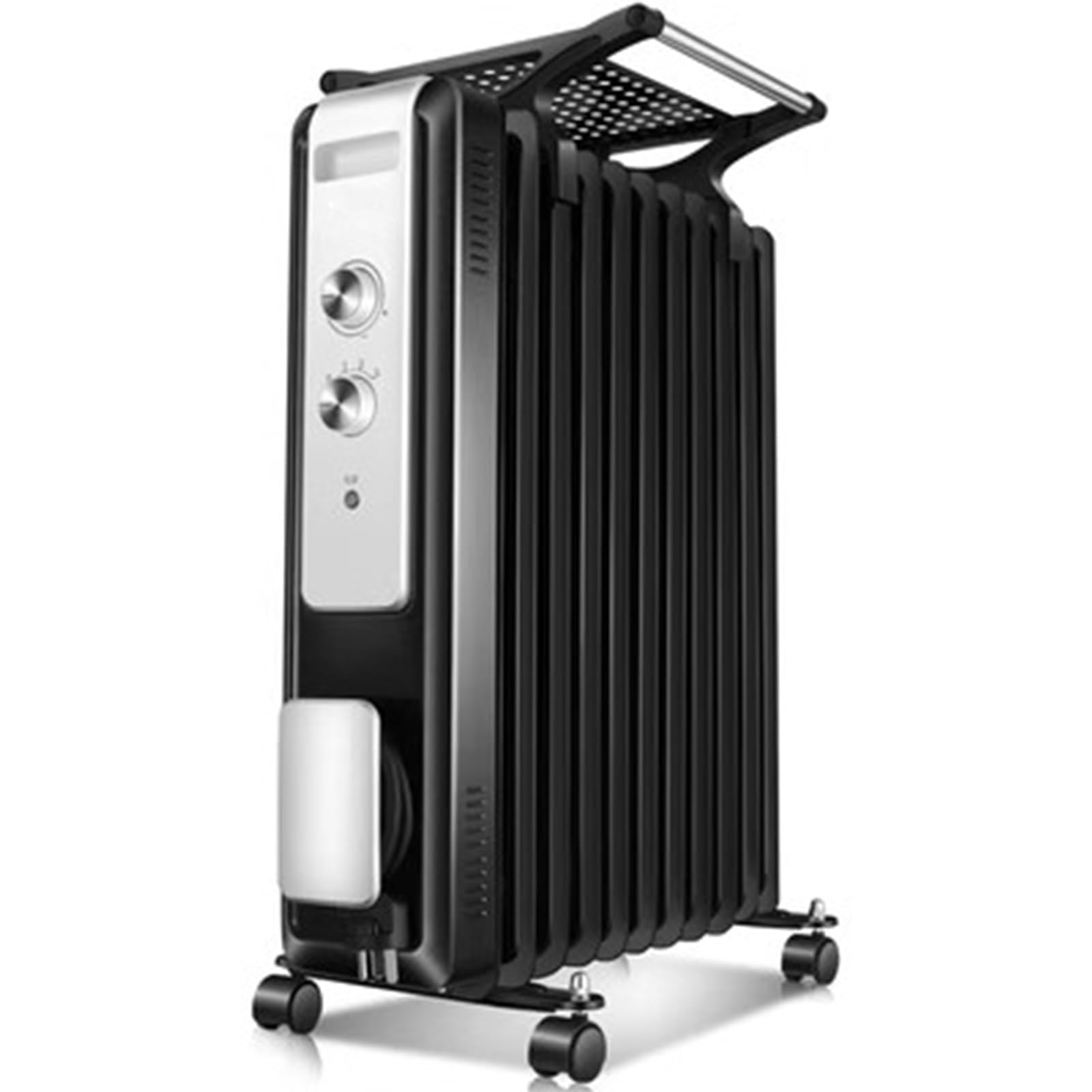 Electric Convector Radiator Heater, 2100W Oil Filled Radiator Heater Portable Electric Space Heater With Quiet Work Heater Oil Heater