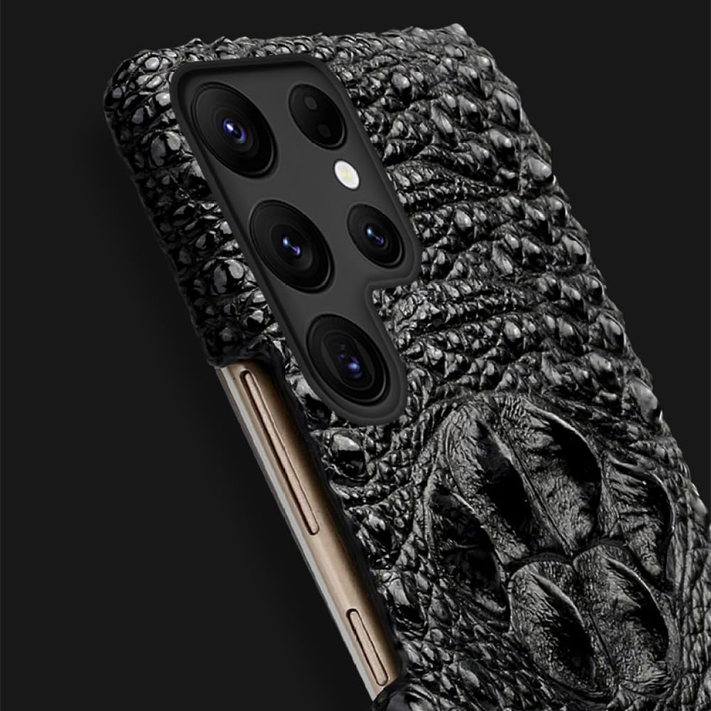 Funda de Cuero para Samsung Galaxy S24 S23 S21 S22 Ultra S23 FE Note 20 Ultra 10 Plus A55 A54 A53 5G, Negro, para Galaxy A35 5G, A356 (All)