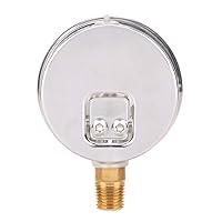 Vista 83 de MEASUREMAN - Manómetro hidráulico relleno de glicerina, totalmente de acero inoxidable, tamaño del dial de 2.5 pulgadas, montaje inferior NPT de 1/4