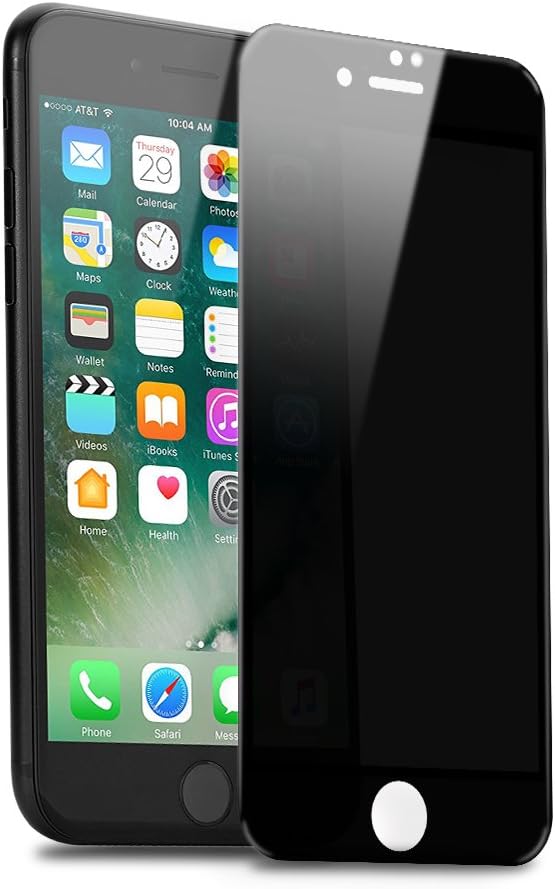 Full Privacy Tempered Glass for iPhone 8 Screen Protector iPhone 7 3D 2way Anti Spy Peeping Film Easy to Install Scratch Proof Fingerprint Free Bubbles