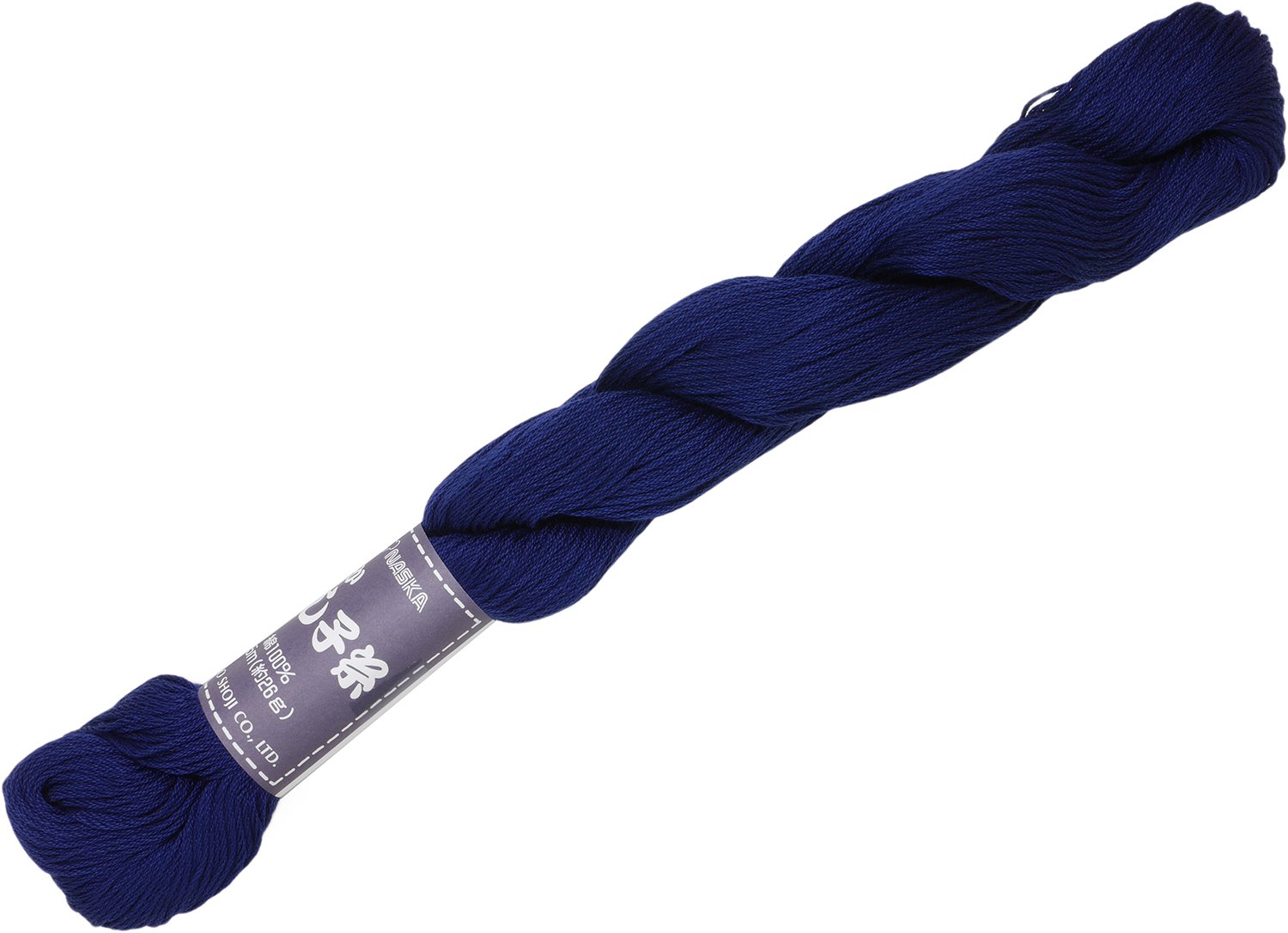Naska ナスカ() Sashiko Thread Large Skein Thread 145m 158yd for Japanese Embroidery & Quilting (Col.15 Deep Blue)