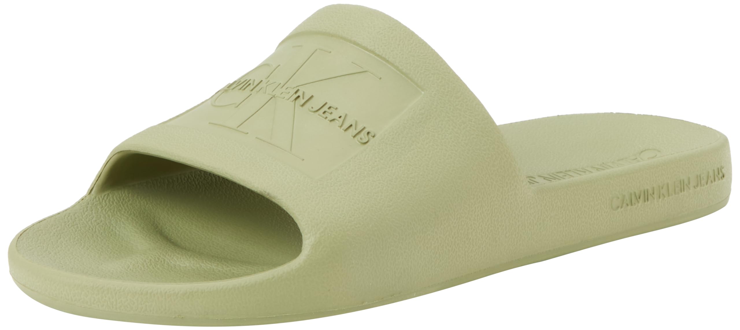 Calvin Klein Jeans Chanclas Hombre Slide Zapatillas de baño, Grün (Verde), 44