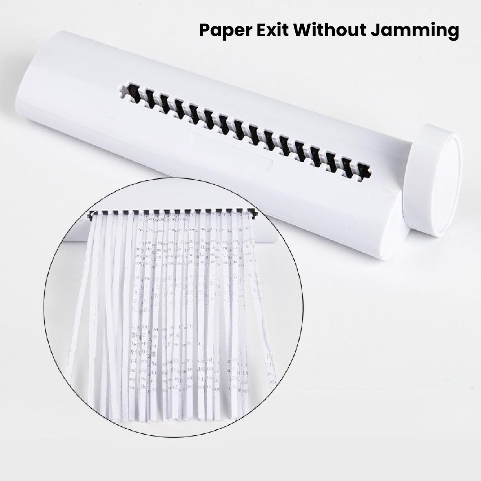 BRRNOO Handy Paper Shredder Portable Manual Document Shredder ABS Blanc