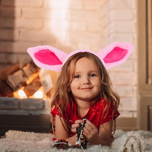 Miniatura 6 de TopTie 6 diademas de orejas de animales, decoraciones de Halloween para adultos y niños, aro de pelo de animales de safari de la selva para