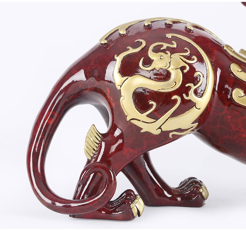 Amazon.co.jp: MOZART 創造的なカラフルな銅の獣の勇敢な装飾品