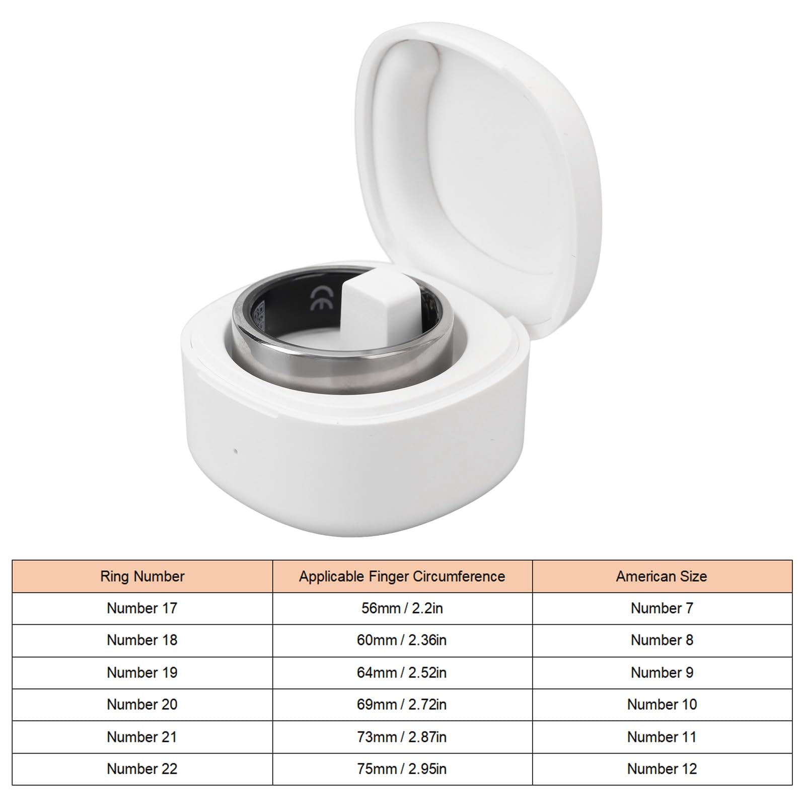 Fdit Moniteur Annulaire Intelligent élégant en Acier Inoxydable pour Le Suivi de la santé, Conception Légère et, adapté à Toutes Les Tailles de Doigts, Idéal pour Les