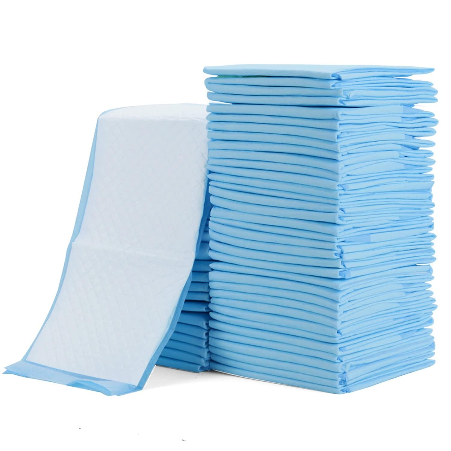 Rocinha 100 Pack Disposable Changing Pads Baby Disposable Underpads Waterproof Diaper Changing Pad Breathable Underpads Bed Table Protector Mat, 17 Inches x 13 InchesClimatePartner certified