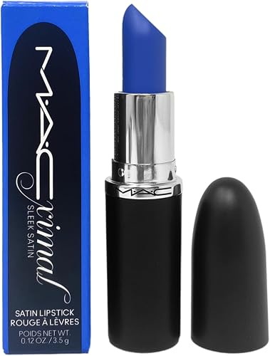 MAC Cosmetics M.A.Cximal Sleek Satin Lipstick - 823 Tilted Denim (Pale dusty blu