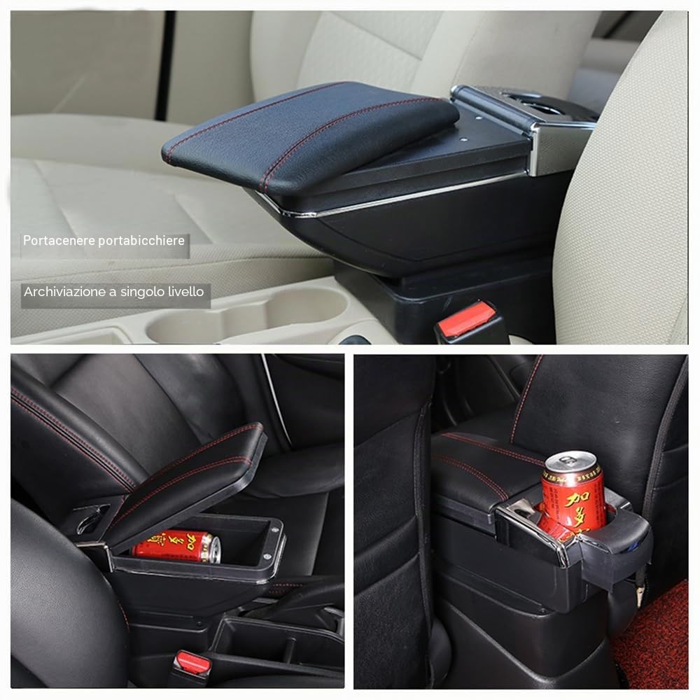 Sostituzione della scatola di immagazzinaggio del bracciolo della console centrale dell'automobile per Ford Ecosport 2018 2019 2020