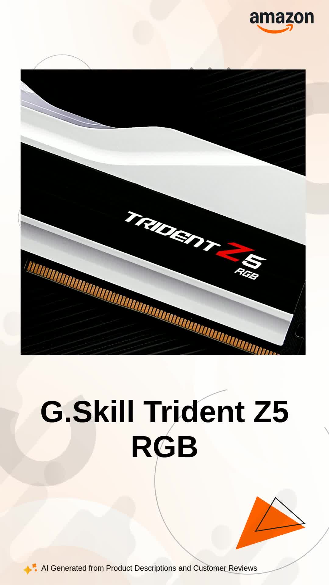 G.SKILL Trident Z5 RGB 64GB DDR5 6000 MHz Desktop Memory RAM