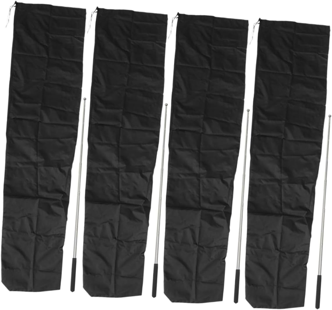4pcs Outdoor Patio Umbrella Covers for Garden Umbrellas Oxford Cloth Parasol Cover Lightweight and Portable Design