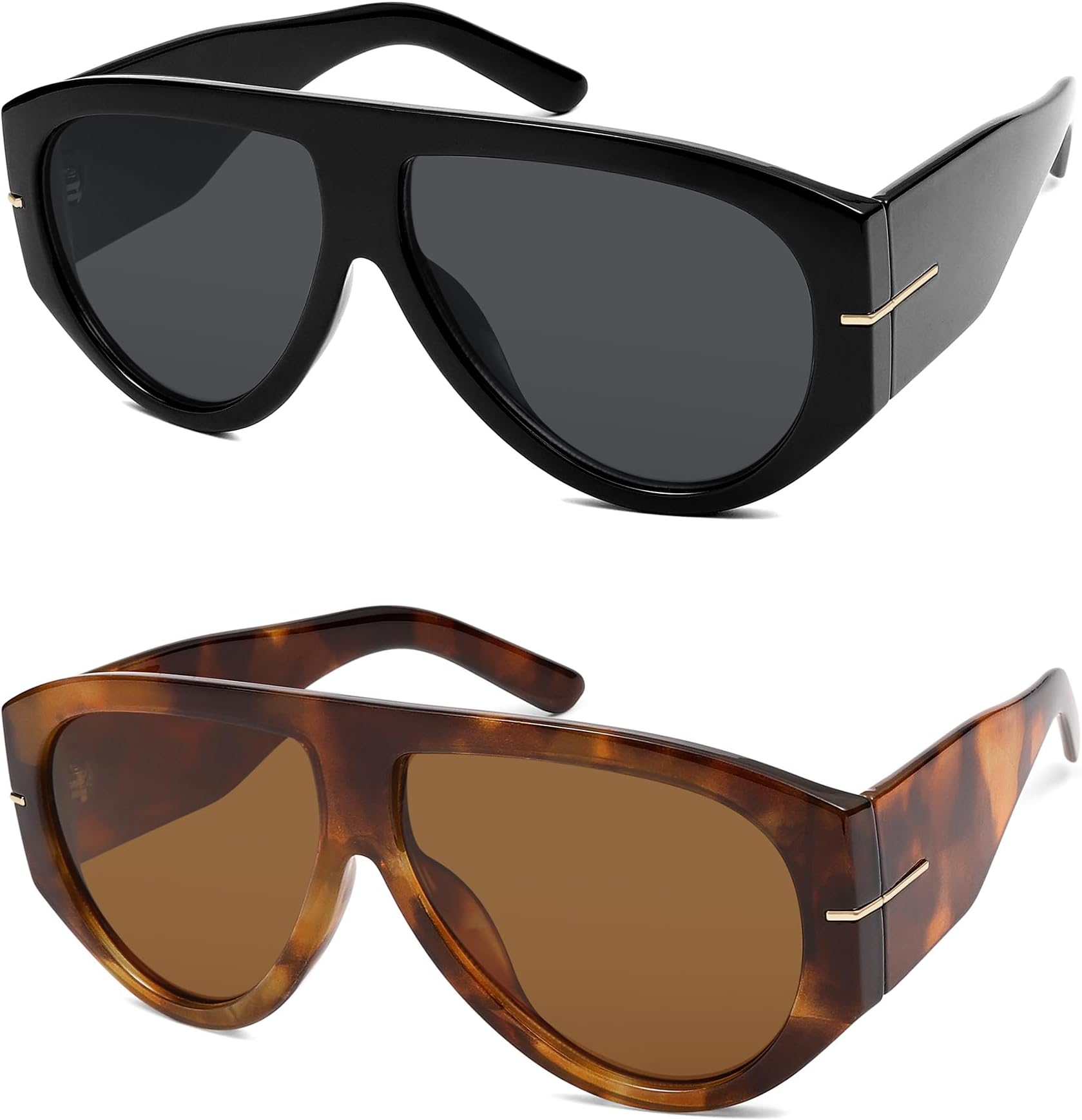 Oversized Retro Aviator Sunglasses Womens Mens 70s Classic Vintage Sun Glasses AR82227