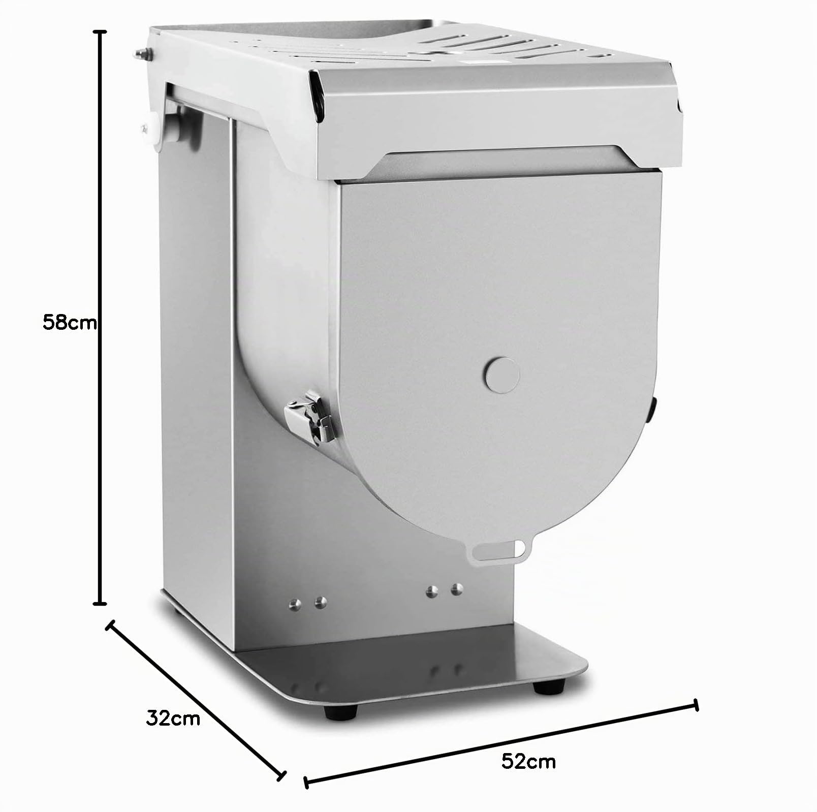 Royal Catering Impastatrice per carne Professionale Macchina Macinacarne Elettrica RCFW-20-PRO (70 dB, 550 W, Acciaio Inox, 20 L)