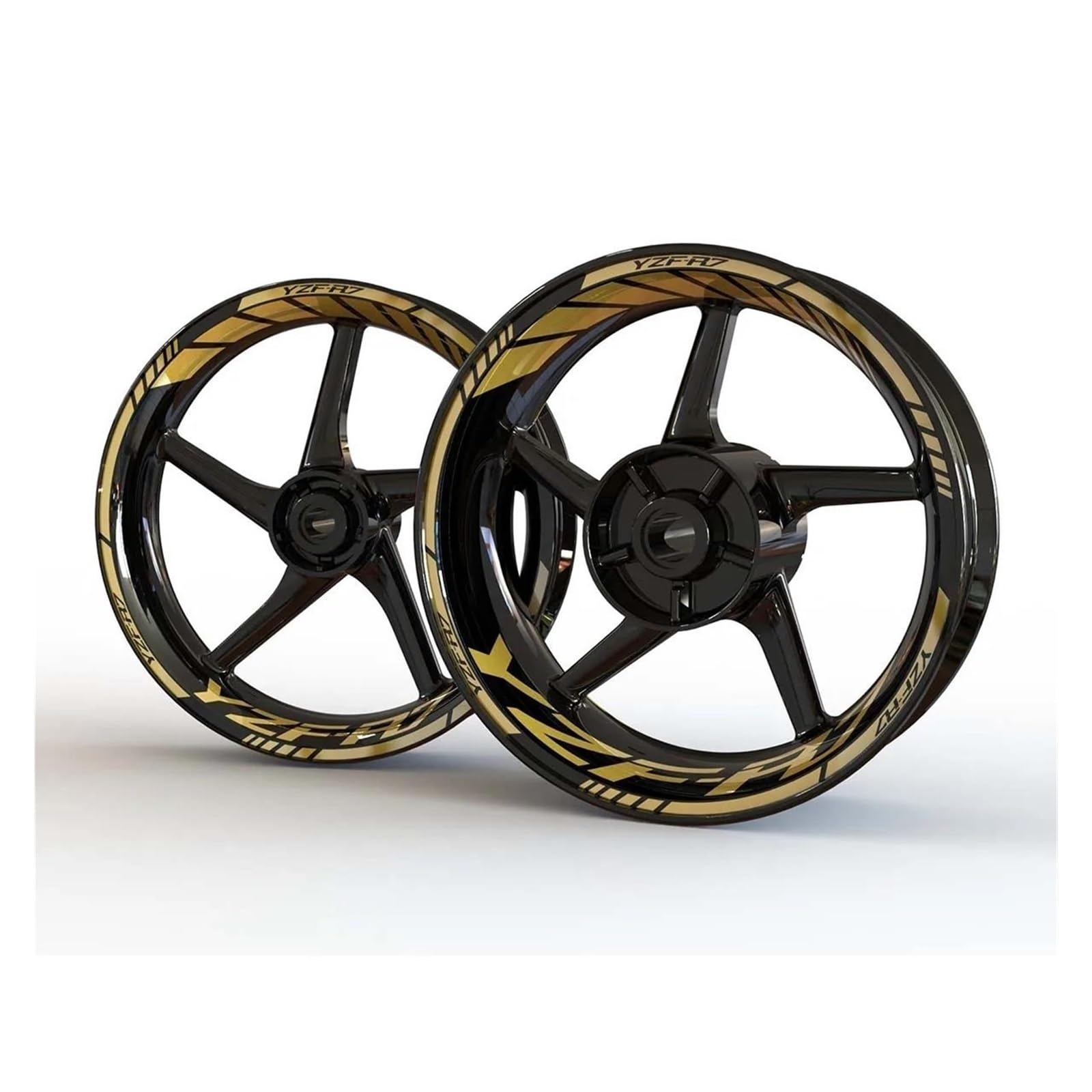 Reflective Accessories Motorcycle for Yamaha YZF R7 Wheel Stickers Rim Stripes Waterproof Tape(Color5)