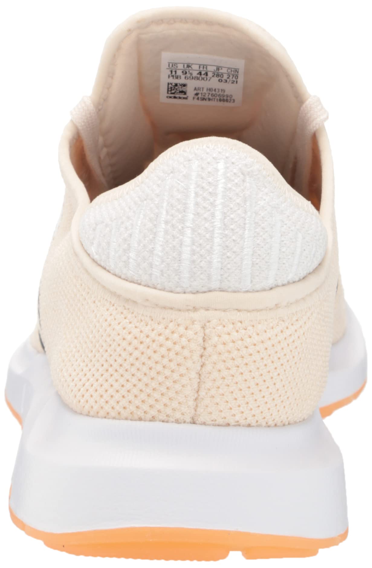 adidas Originals Women's Swift Run Sneaker, Wonder White/White/Black, 11