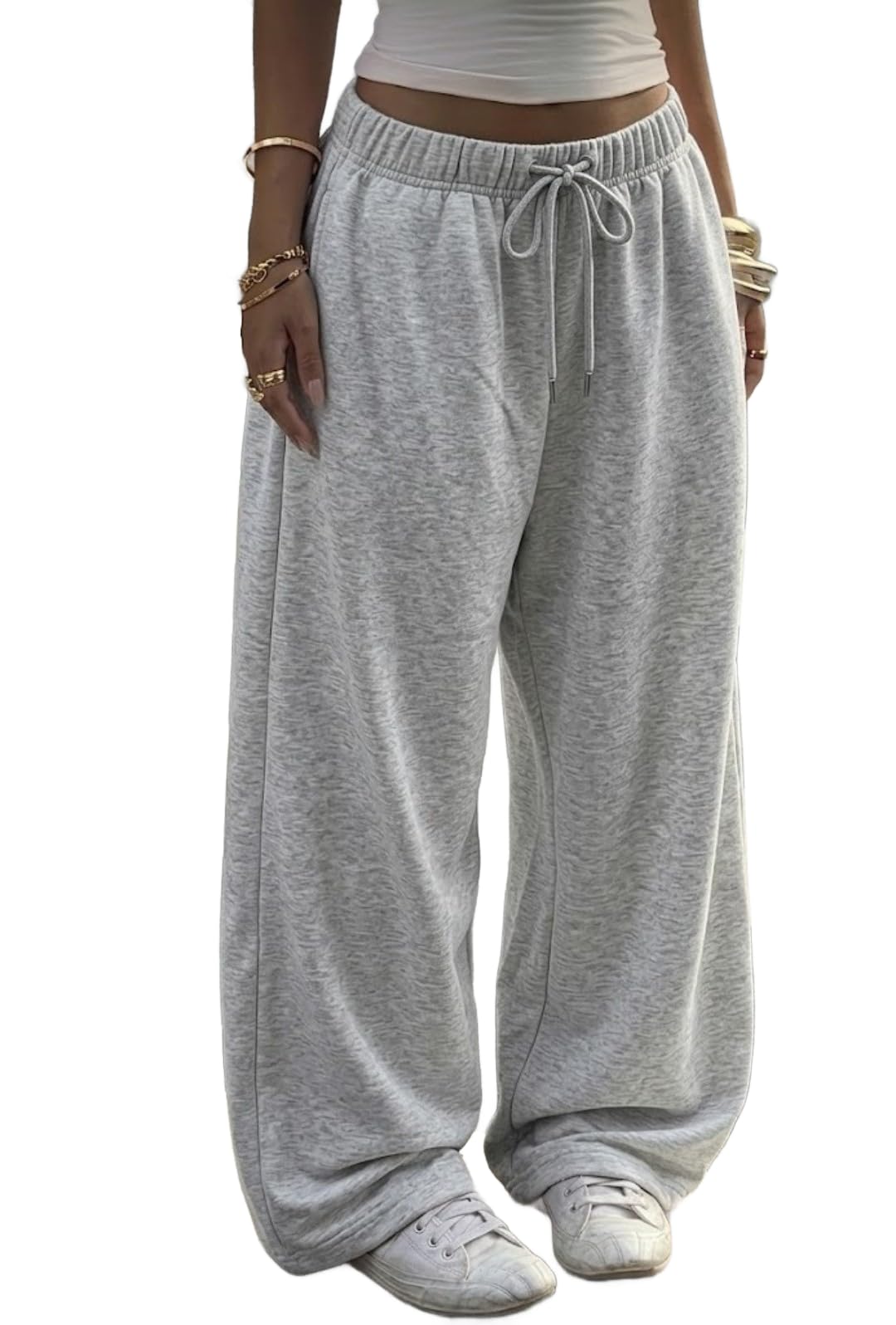 dockstreet Track Pant for Women || Baggy Fit || Track Pants || Full Elastic Jogger Track Pant ||-picture-49