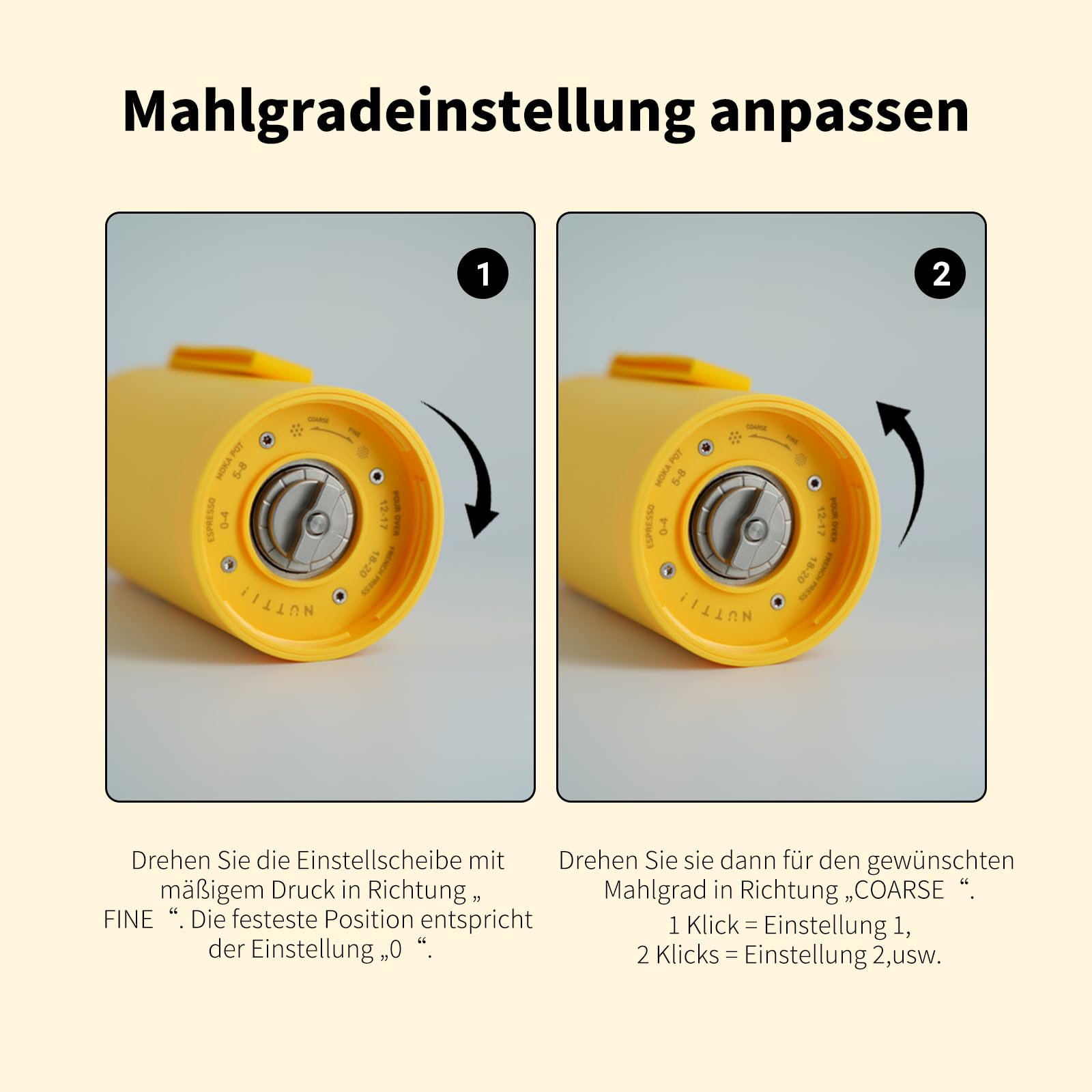 Timemore & Nuttii Burr Tragbare Kaffeemühle, Elektrisch