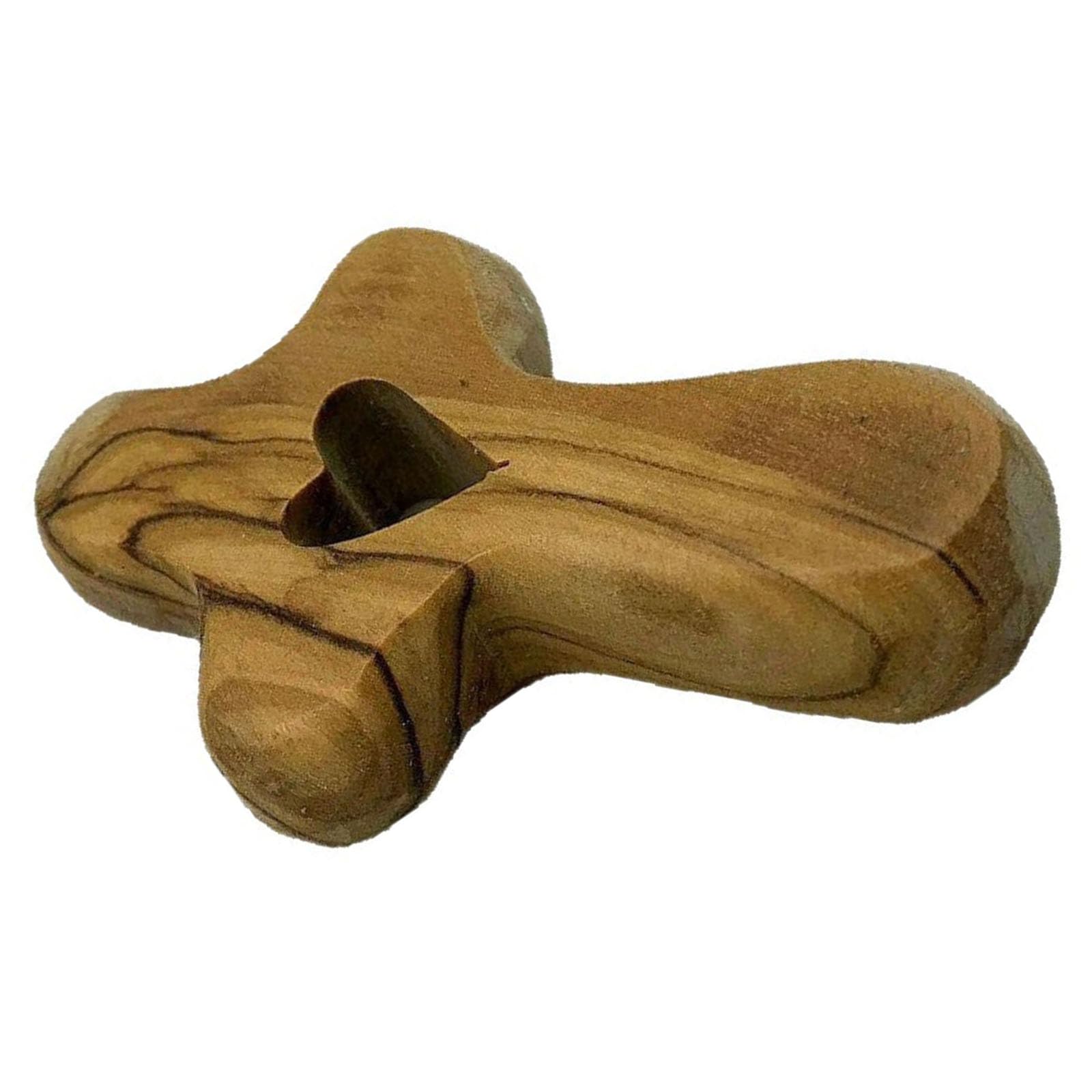YROHGKPN Olived Wood Crosses Comfort and Prayer Religious Pocket Holding Crucifix for Kids Adults Palms Size Crucifix Olived Wood Pocket