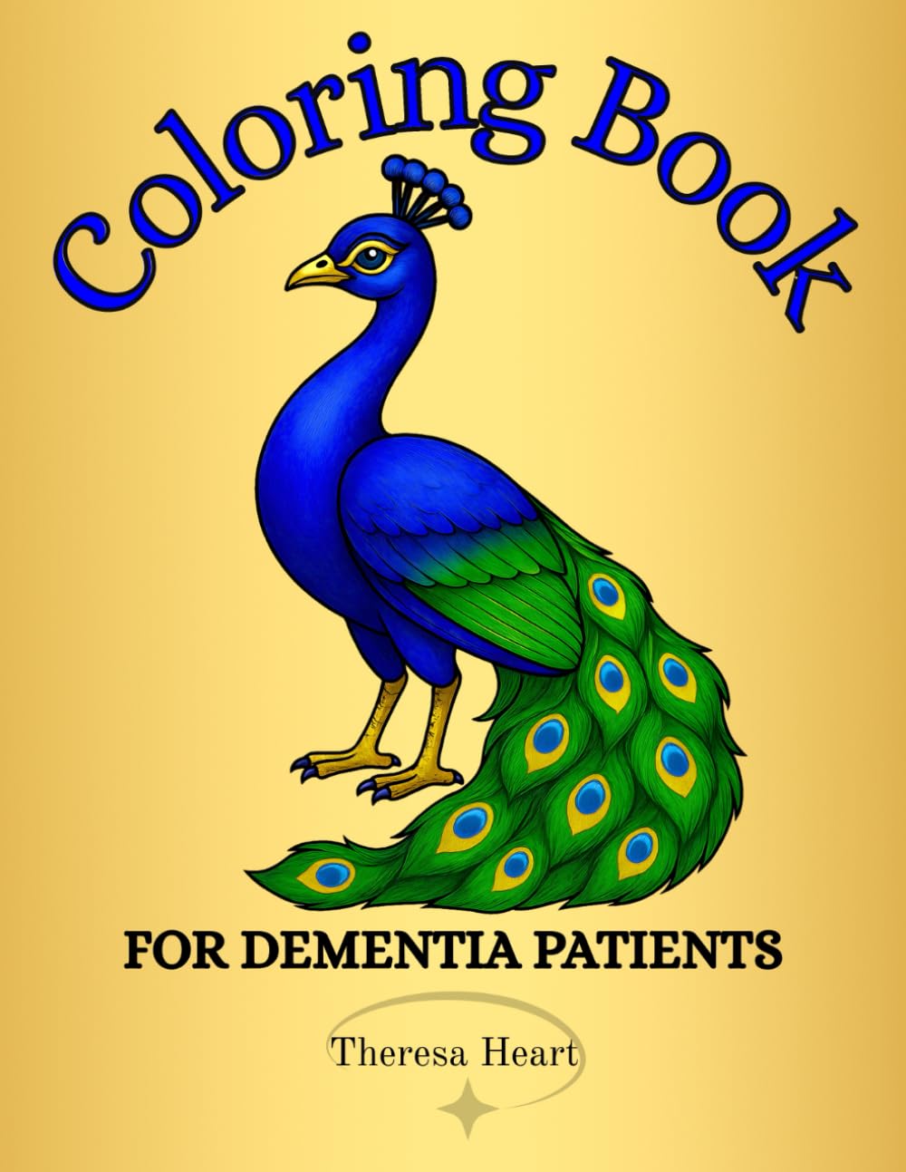 Coloring Book for Dementia Patients: 50+ Bold and Easy Coloring Pages with Reflective Questions for Seniors with Dementia to Stimulate the Cognitive Function