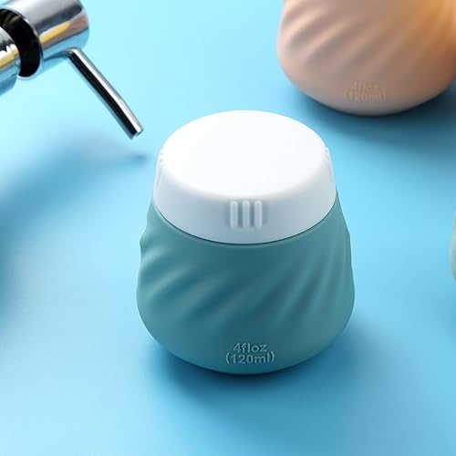 Vista 97 de Gemice Recipientes de viaje para artículos de aseo personal, tarros de crema de silicona aprobados por la TSA, tamaño de viaje con bolsa