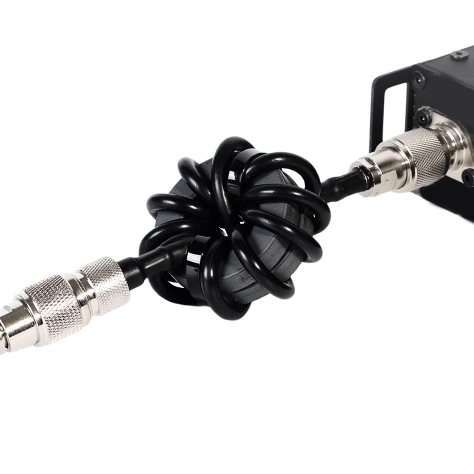 Sxhlseller ZP614 EM43 Choke de Corta Anillo Magnético EM43 Anillo Magnético 45 Mm 1.8-30MHz HF Balun con M Conector Masculino a Femenino para la Comunicación de Radio RF RF