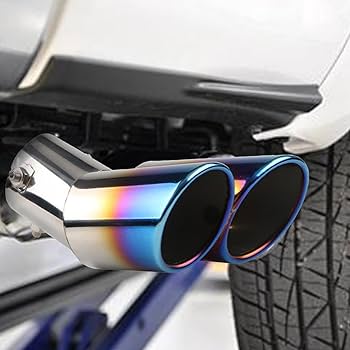 ステンレス デュアルエキゾーストマフラー　デュアル Amazon.co.jp: ステンレスデュアルマフラー,オート二重管