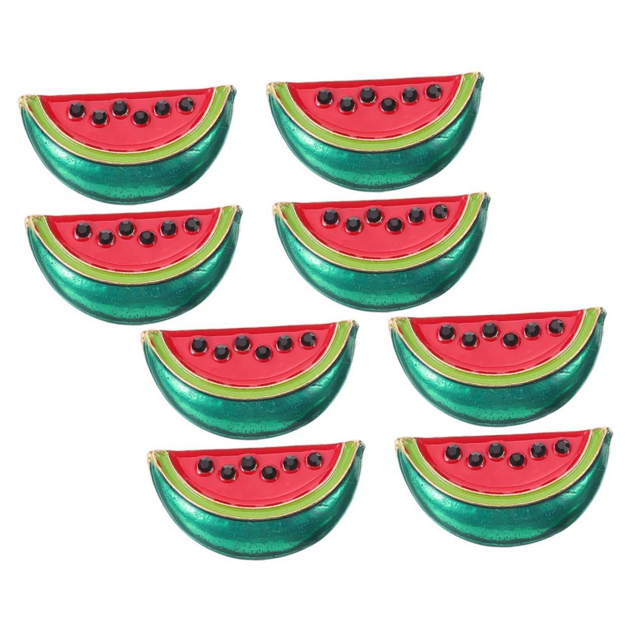 32 Stk Wassermelonenbrosche modeschmuck damen accessoires Schal Clip Cardigan-Clip Anstecknadel für Kleidung Wäscheklammern Hemdkragenclip Cartoon-Wassermelonen-Brosche